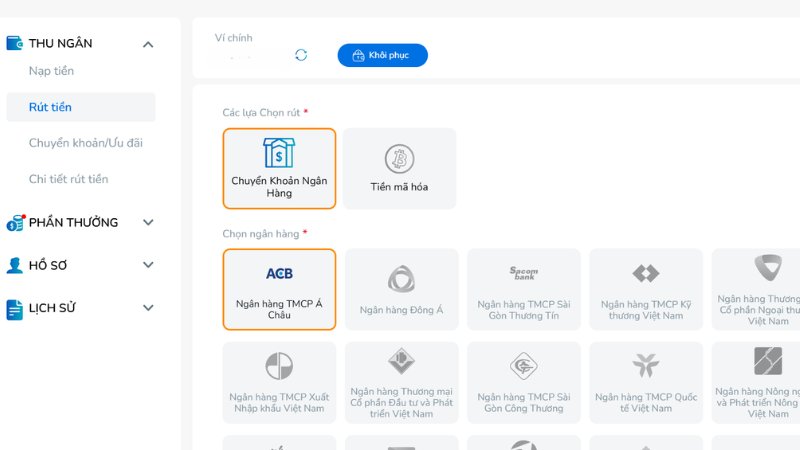 4 bước cụ thể để rút tiền từ nền tảng